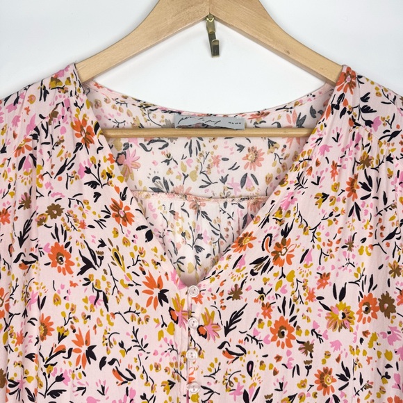 Petal & Pup Multicolor Floral Kelda Maxi Dress 3/4 Sleeves Size M Spring Flowy - Picture 9 of 13